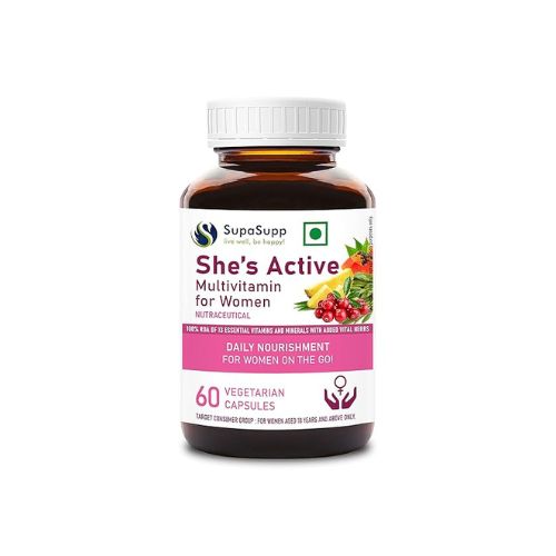 Sri Sri Tattva She'S Active 500 Mg 60 Capsules