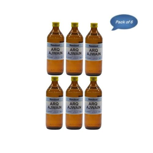 Hamdard Arq Ajwain 500 Ml (Pack of 6)