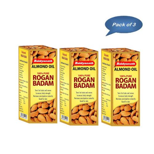 Baidyanath (Jhansi) Rogan Badam Oil 10 Ml (Pack Of 3)