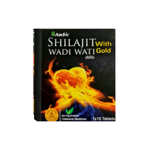 Ambic Shilajit With Wadi Wati Gold 10 Tablets