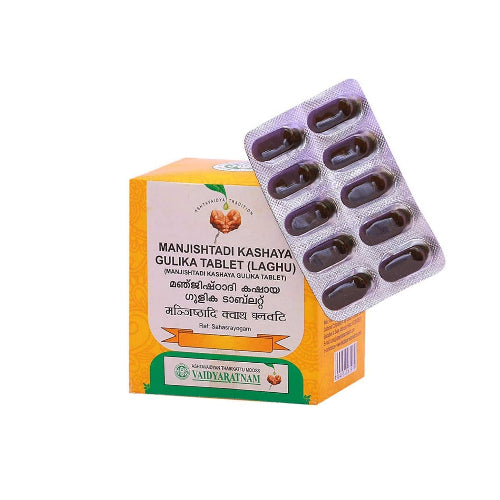 Vaidyaratnam Manjishtadi Kashayam Gulika (Laghu) 100 Tablets