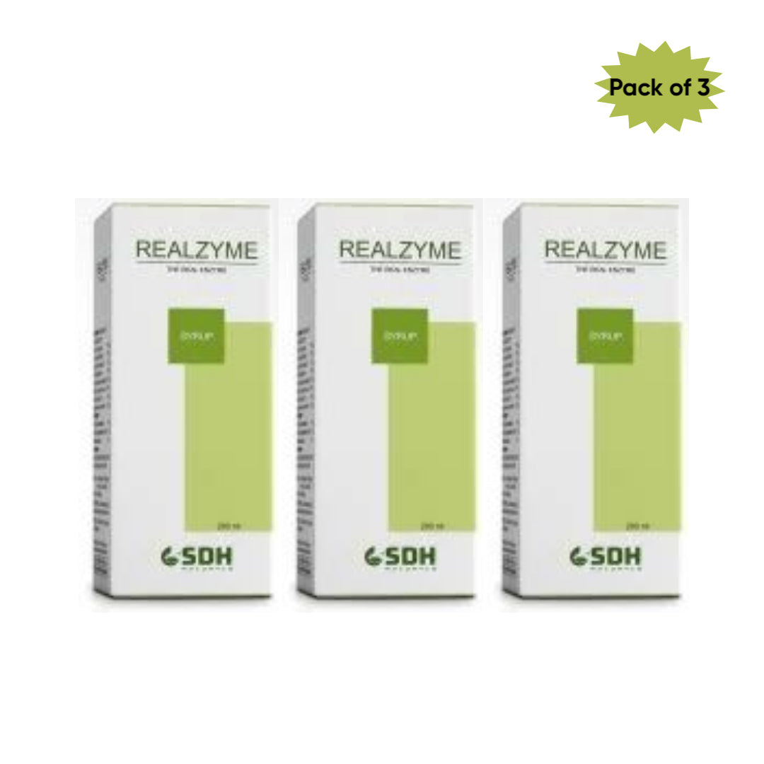 Shree Dhanwantri Herbals Realzyme Syrup 200 Ml(Pack of 3)