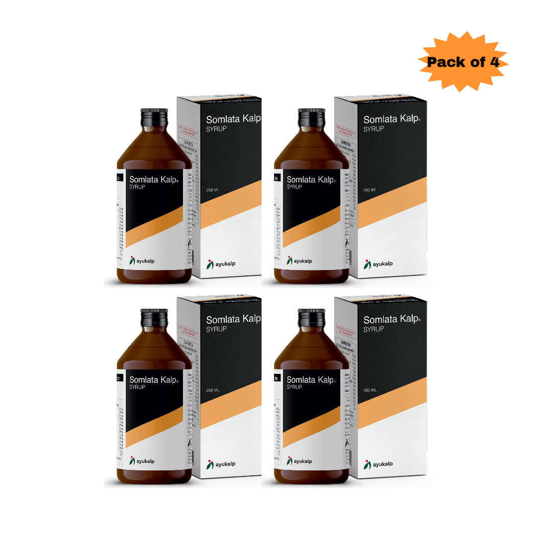Ayukalp Somlata Kalp Syrup 200 Ml(Pack of 4)