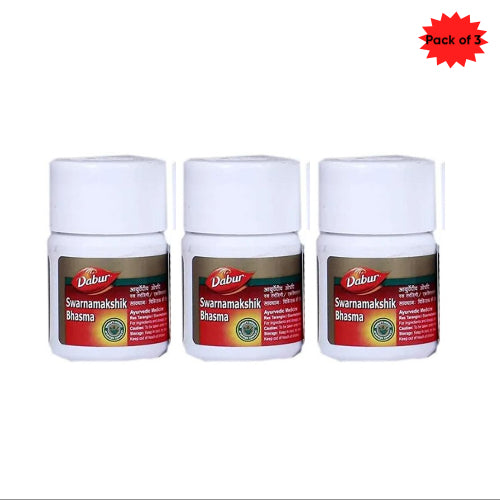 Dabur Swarnamakshik Bhasma 5 Gm(Pack of 3)