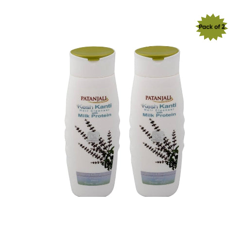 Patanjali Kesh Kanti Hair Cleanser With Milk Protein 200 Ml(Pack of 2)