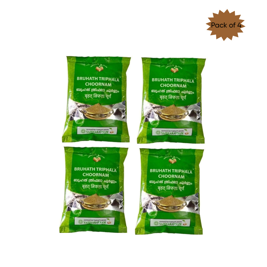 Vaidyaratnam Bruhath Triphala Choornam 100 Gm(Pack of 4)
