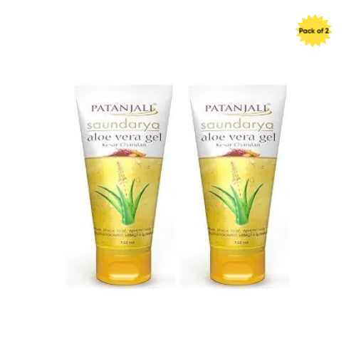 Patanjali Saundarya Aloevera Gel(Kesar Chandan) 150 Ml(Pack of 2)