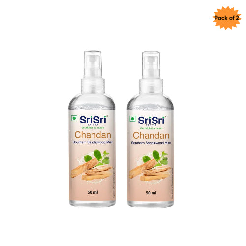 Sri Sri Tattva Chandan Southern Sandalwood Mist 50 Ml(Pack of 2)