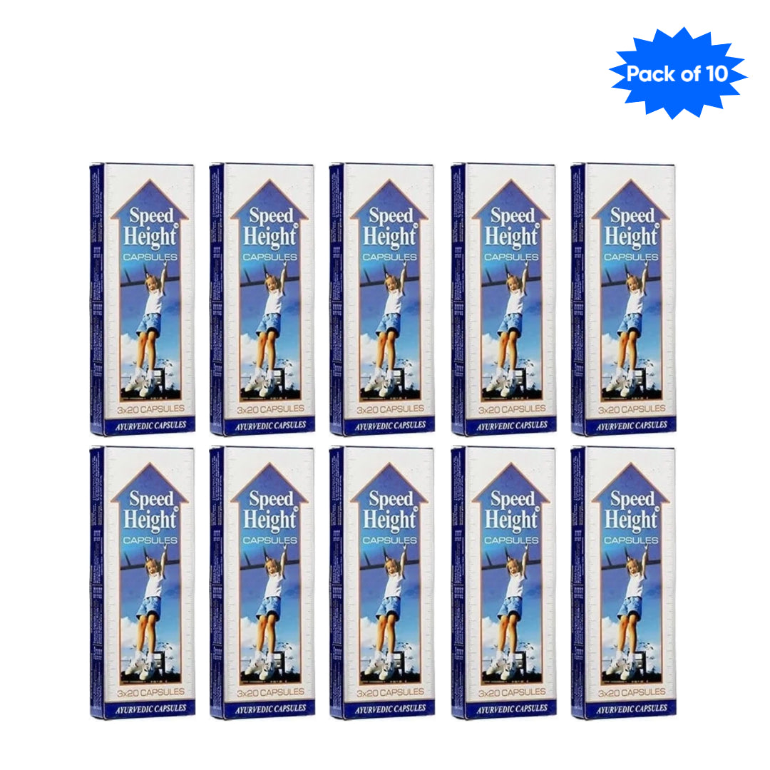 Makewell Pharmaceutical Co. Speed Height 60 Capsules(Pack of 10)