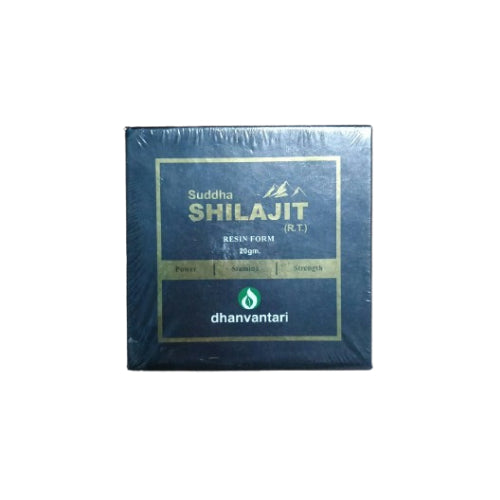 Dhanvantari Guj. Herb Suddha Shilajit (R.T) 20 Gm