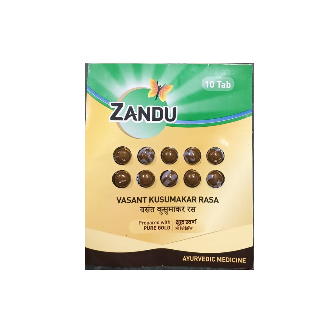 Zandu Vasant Kusumakar Rasa Gold 10 Tablets