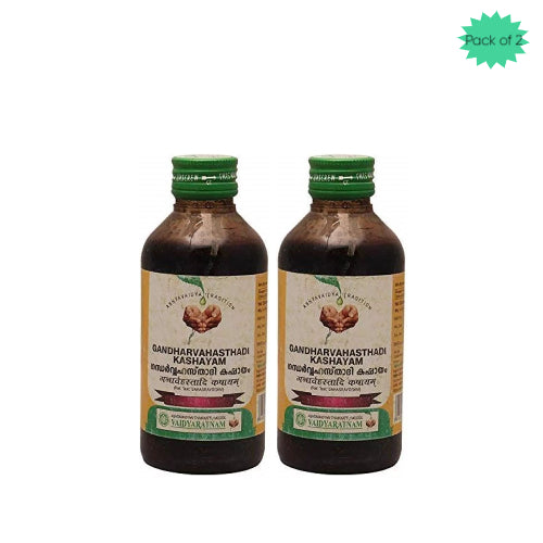 Vaidyaratnam Gandharvahasthadi Kashayam 200 Ml(Pack of 2)