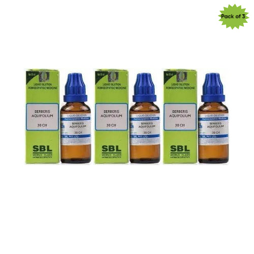 Sbl Berberis Aquifolium 30 Ch 30 Ml(Pack of 3)