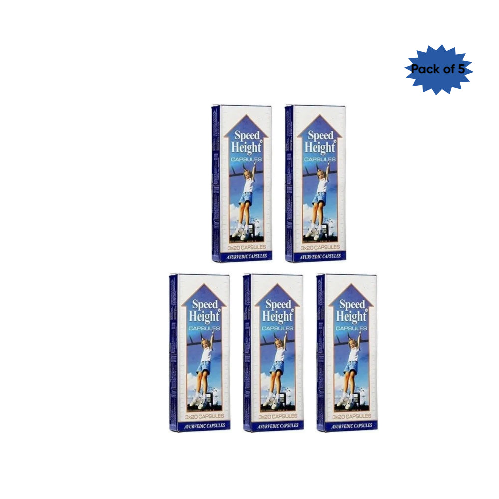 Makewell Pharmaceutical Co. Speed Height 60 Capsules(Pack of 5)