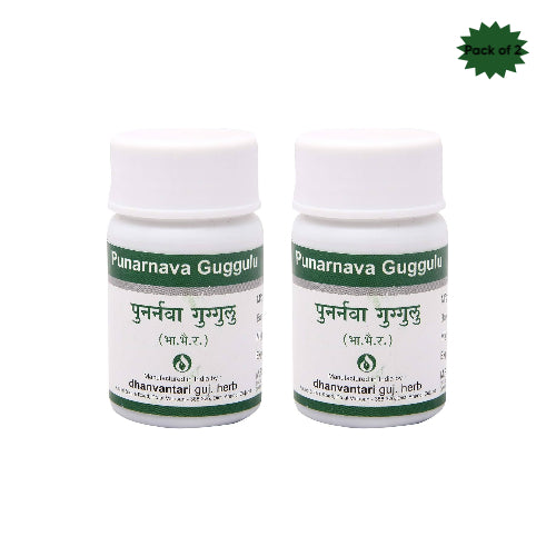 Dhanvantari Guj. Herb Punarnava Guggulu  60 Tablets(Pack of 2)