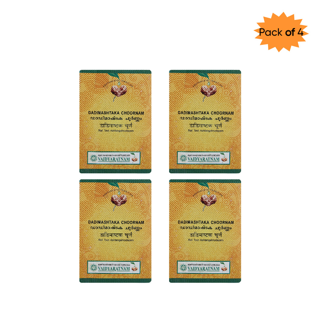 Vaidyaratnam Dadimashtaka Choornam 50 Gm(Pack of 4)