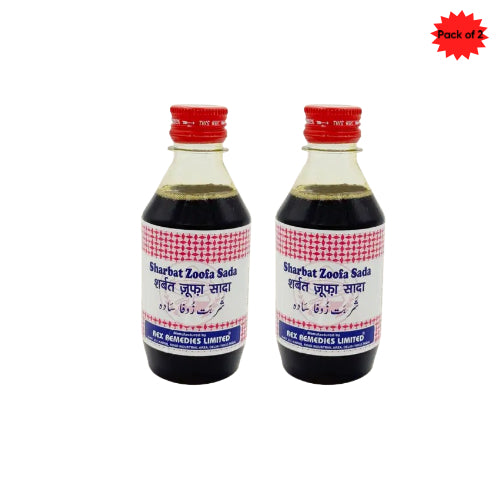 Rex Remedies Sharbat Zoofa Sada 200 Ml(Pack of 2)