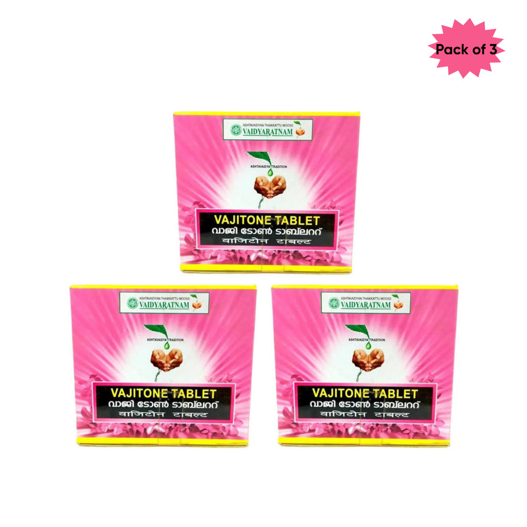 Vaidyaratnam Vajitone 100 Tablets(Pack of 3)
