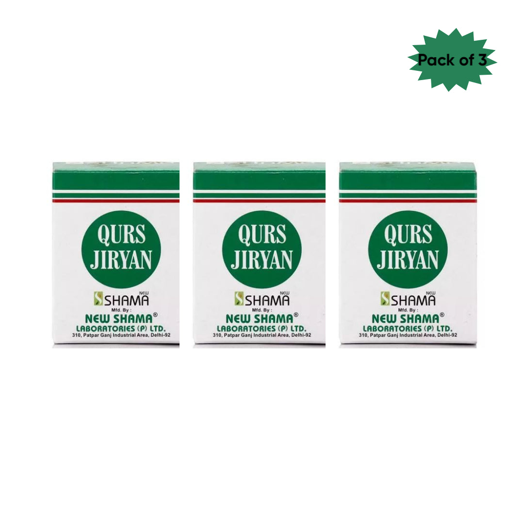 New Shama Qurs Jiryan 50 Tablets(pack of 3)