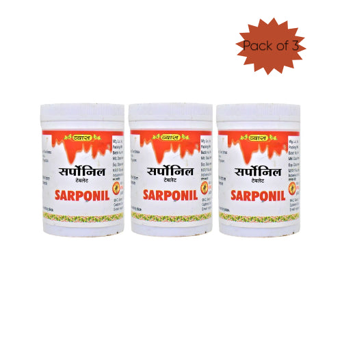 Vyas Sarponil 100 Tablets(Pack of 3)