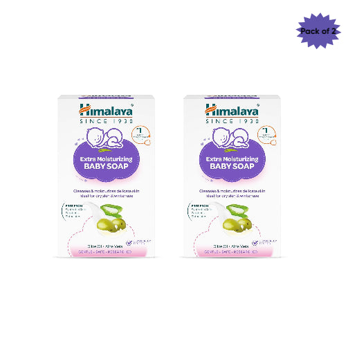 Himalaya Extra Moisturizing Baby Soap 125 Gm(pack of 2)