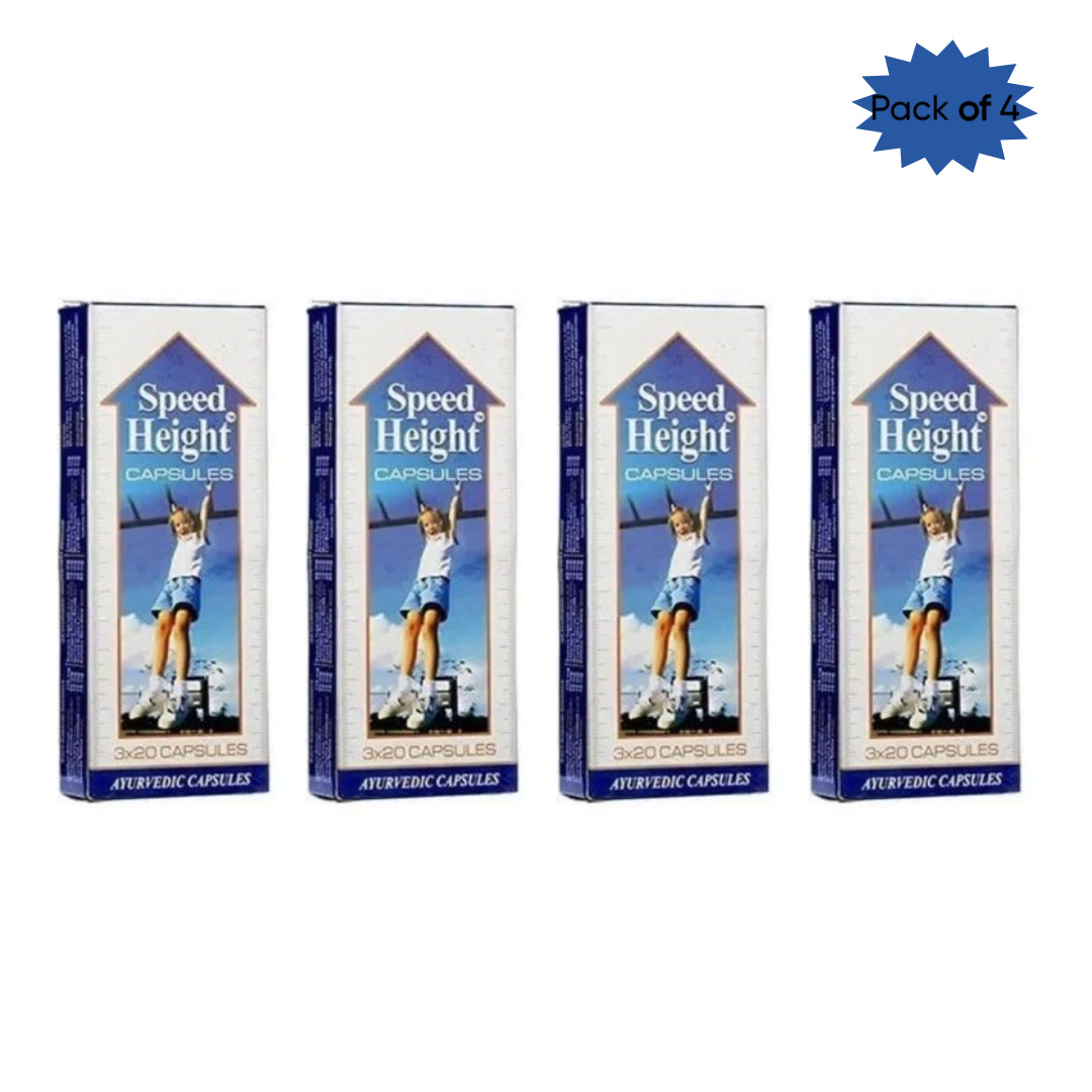 Makewell Pharmaceutical Co. Speed Height 60 Capsules(Pack of 4)