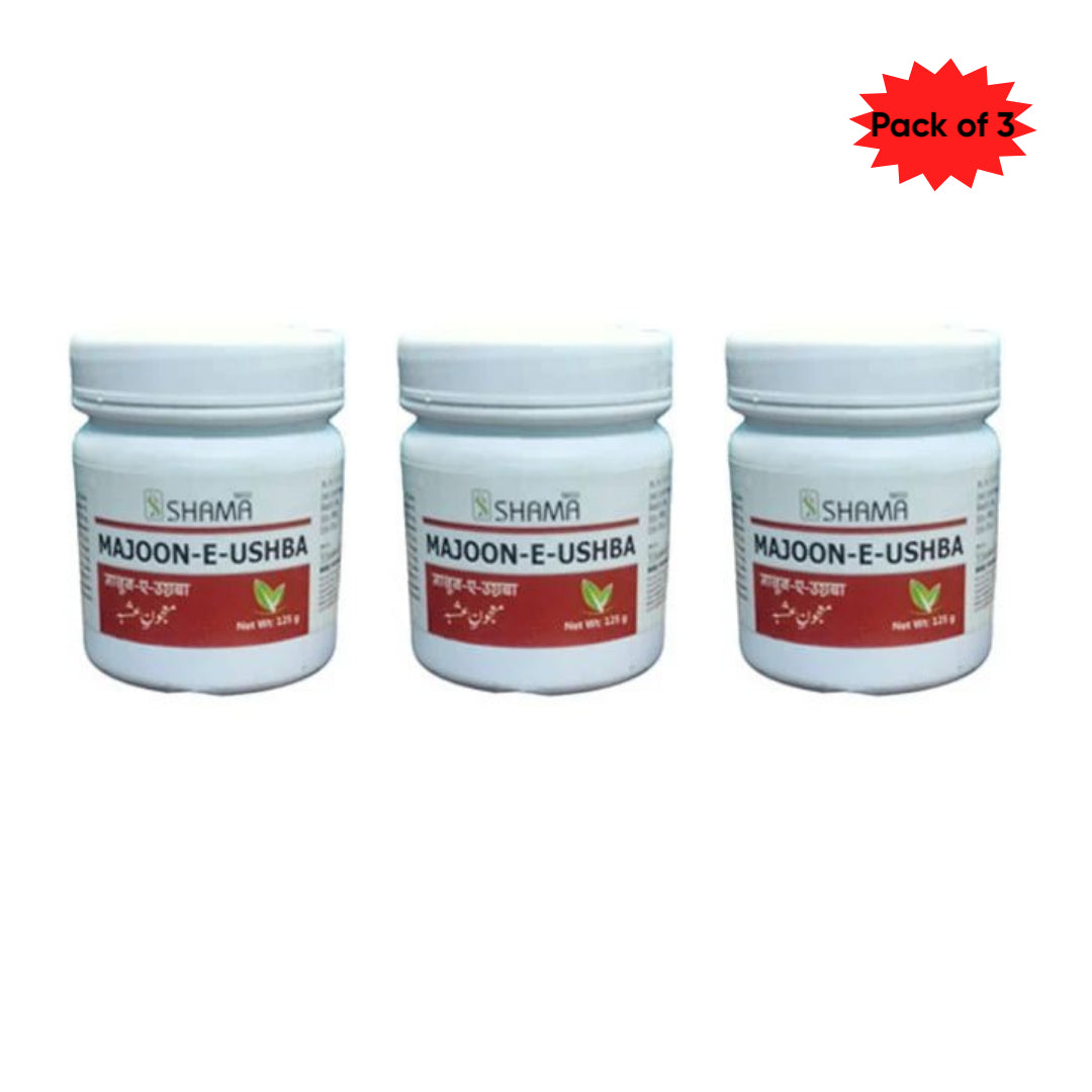 New Shama Majoon-E-Ushba 125 Gm(Pack of 3)