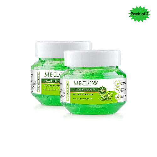 Meglow Aloe Vera Gel With Cucumber 125 Gm(Pack of 2)
