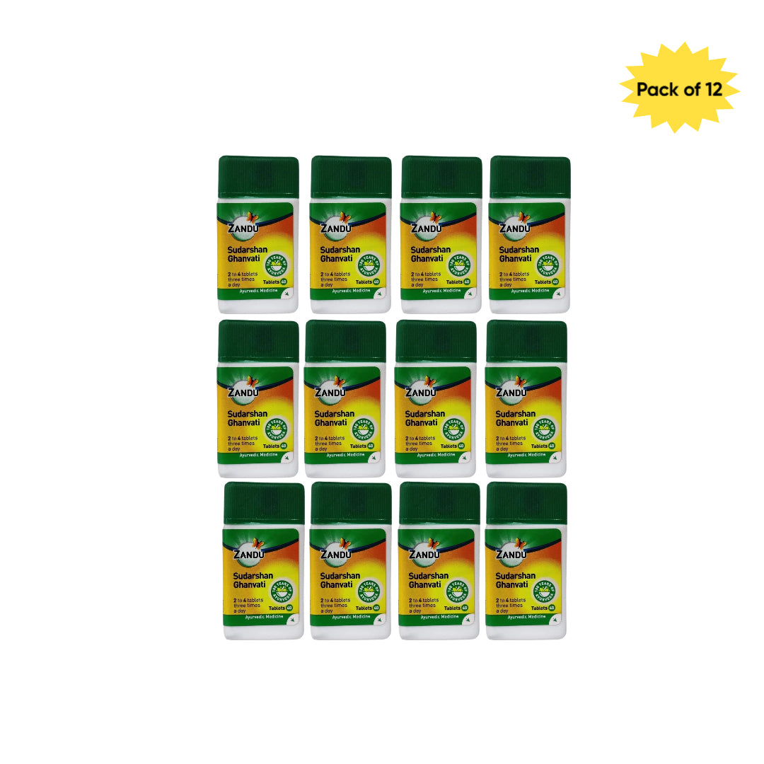 Zandu Sudarshan Ghanvati 40 Tablets(Pack of 12)