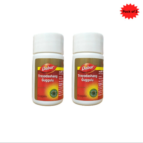 Dabur Trayodashang Guggulu 40 Tablets(Pack of 2)
