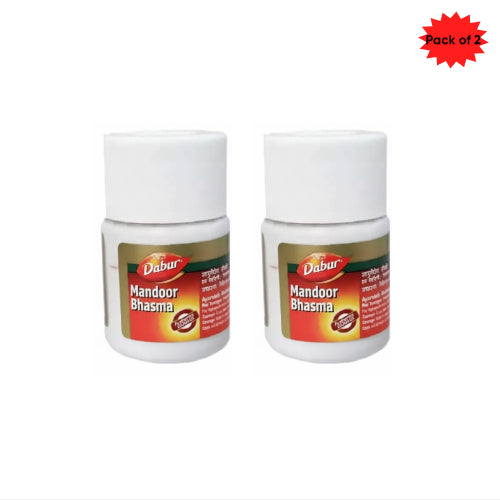 Dabur Mandoor Bhasma 10 Gm(pack of 2)