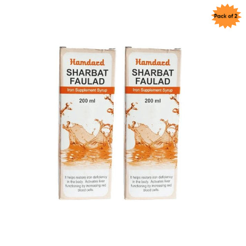 Hamdard Sharbat Faulad 200 Ml(Pack of 2)
