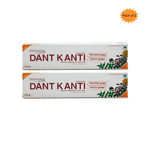 Patanjali Dant Kanti Toothpaste 200 Gm()Pack of 2)