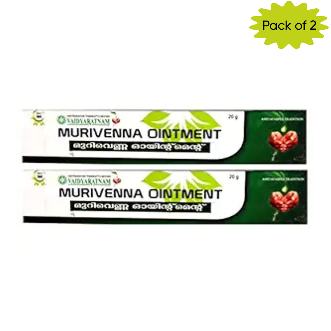 Vaidyaratnam Murivenna Ointment 20 Gm(Pack of 2)