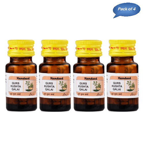 Hamdard Qurs Kushta Qalai 60 Tablets(Pack of 4)