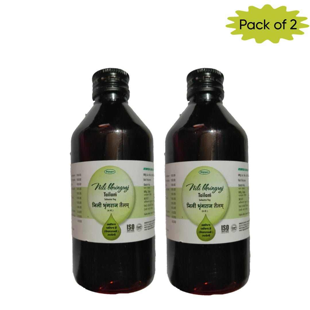 Nagarjuna Ayurveda Neelibhringaadi Thailam 200 Ml(Pack of 2)