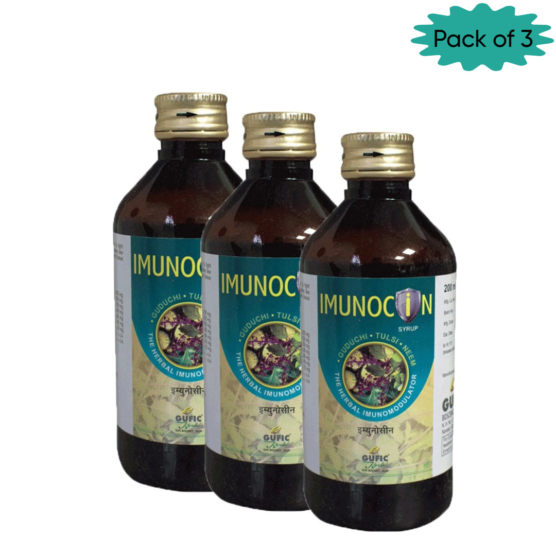 Gufic Biosciences Ltd Imunocin Syrup 200 Ml(Pack of 3)