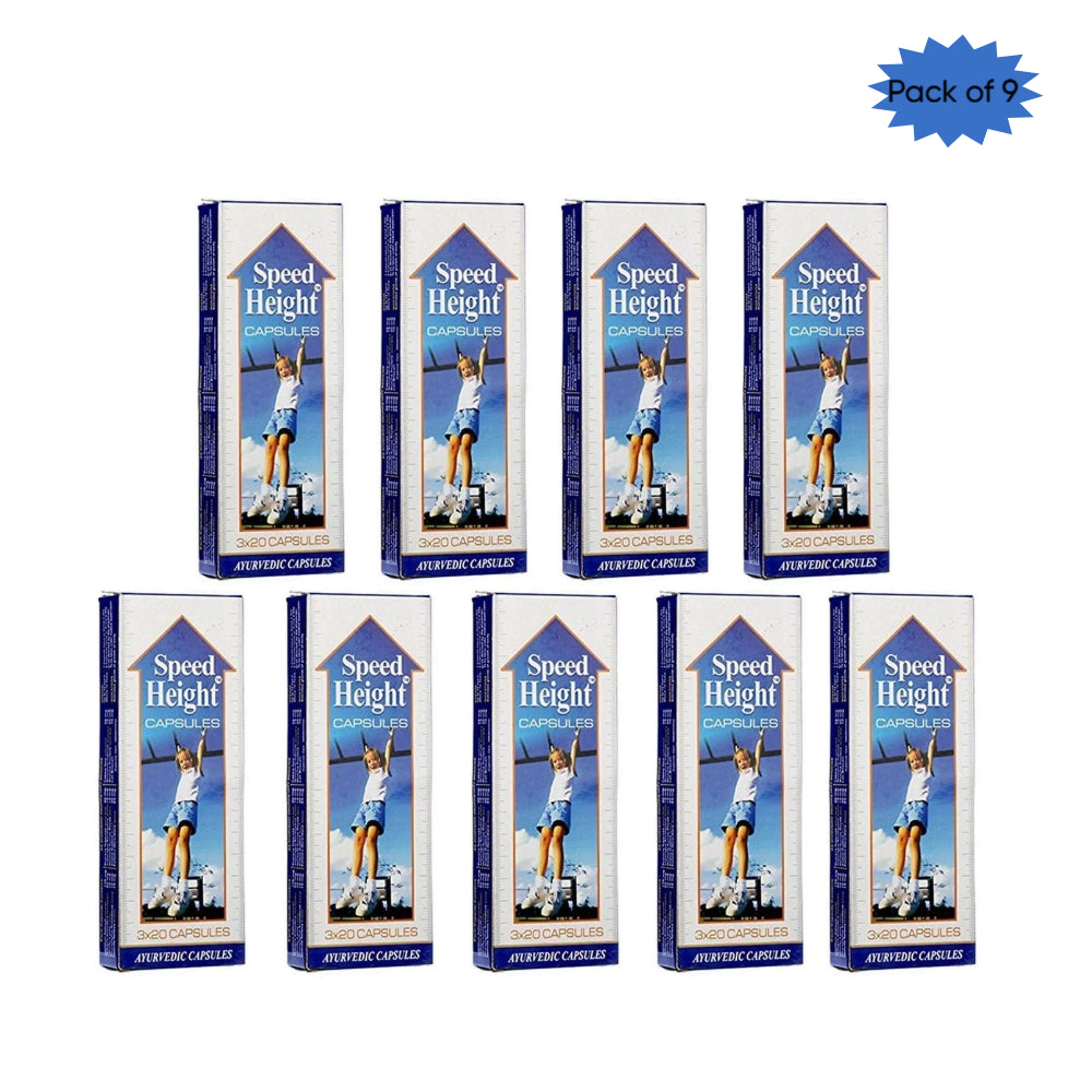 Makewell Pharmaceutical Co. Speed Height 60 Capsules(Pack of 9)