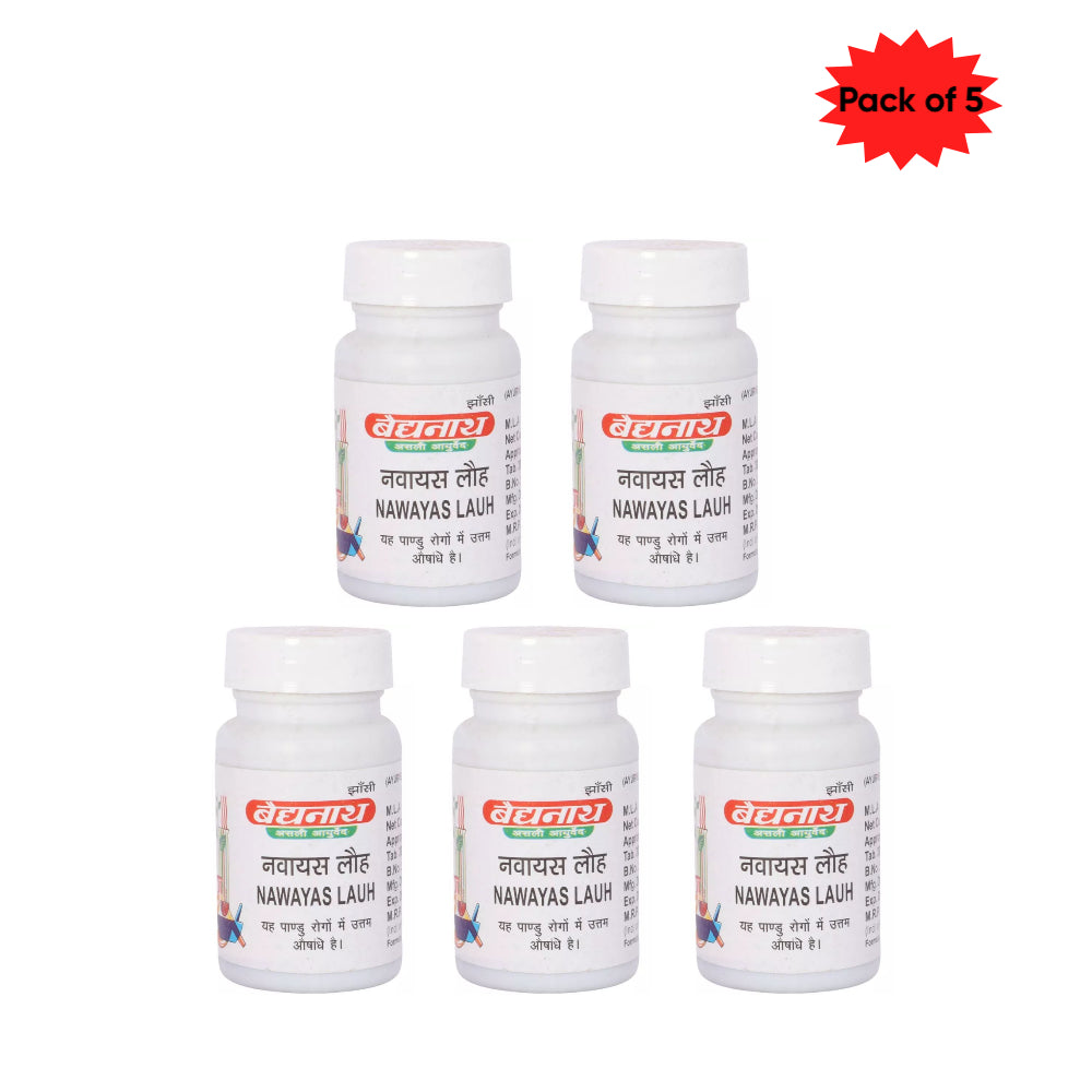 Baidyanath (Jhansi) Nawayas Lauh 40 Tablets(Pack of 5)