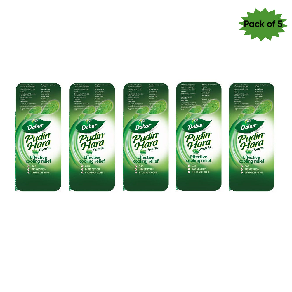 Dabur Pudin Hara Pearls 10 Capsules(Pack of 5)