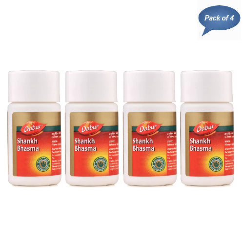 Dabur Shankh Bhasma 10 Gm(Pack of 4)