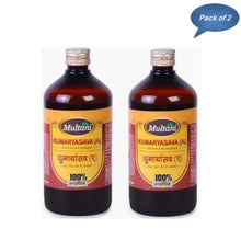 Multani Kumaryasava 450 Ml - Pack of 2 | Classical Ayurvedic Liver, Digestive & Anaemia Tonic