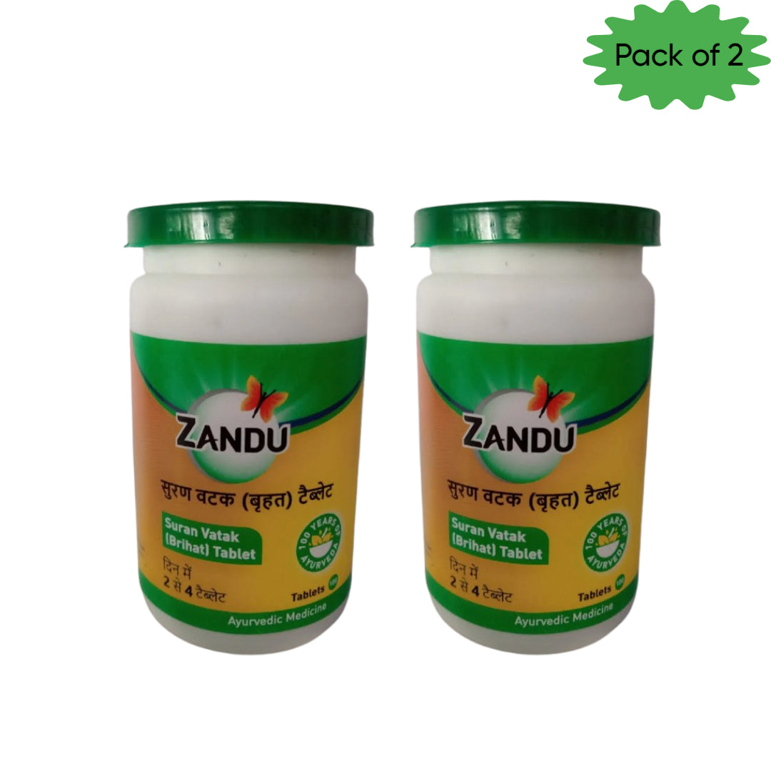 Zandu Suran Vatak (Brihat) 100 Tablets(Pack of 2)