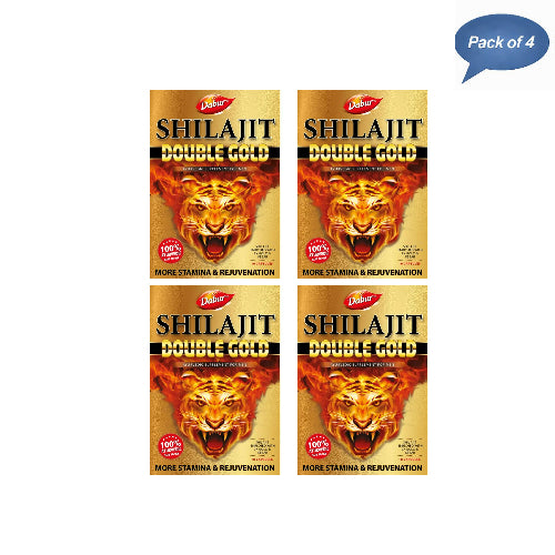 Dabur Shilajit Double Gold 10 Capsules(Pack of 4)
