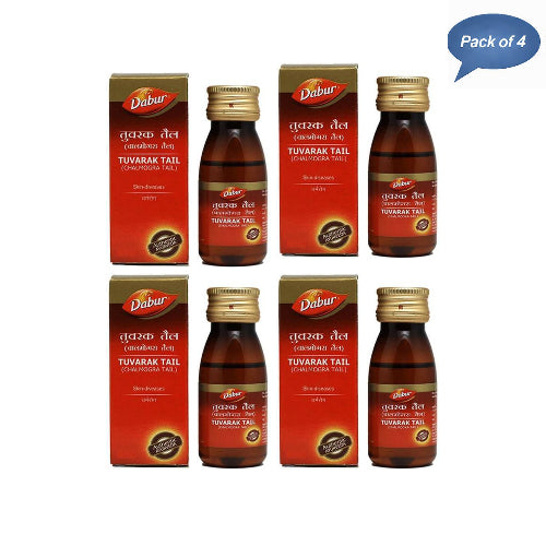 Dabur Tuvarak Chalmogra Tail 50 MlPack of 4)