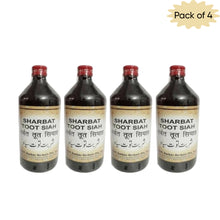 Dehlvi Sharbat Toot Siah 200 Ml (Pack of 4) | Unani Black Mulberry Syrup for Throat Relief, Cooling & Refreshment