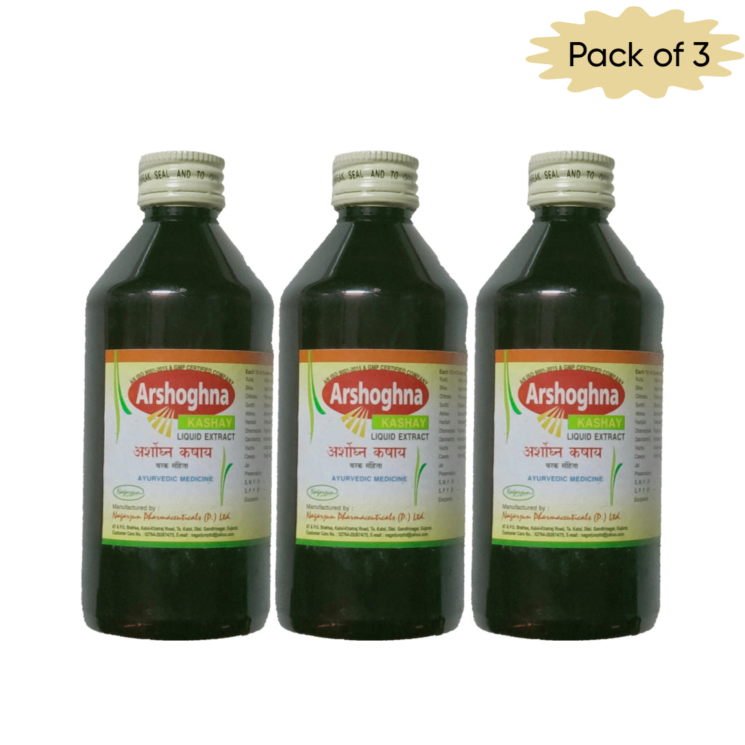 Nagarjun (Gujarat) Arshoghna Kashay 200 Ml(Pack of 3)