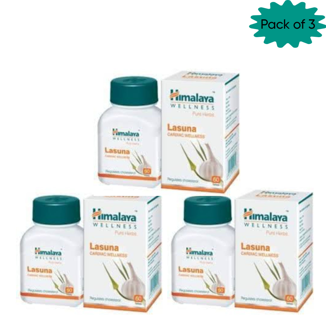 Himalaya Lasuna 60 Tablets(Pack of 3)