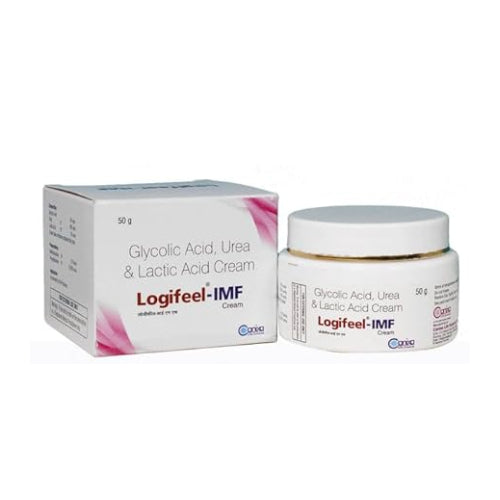 Canixa Logifeel-IMF Cream 50g | Glycolic Acid 6% + Urea 20% + Lactic Acid 5% | Moisturiser for Dry, Rough & Acne-Prone Skin