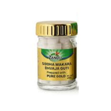 Zandu Siddha Makara Dhvaja Guti Gold 10 Tablets